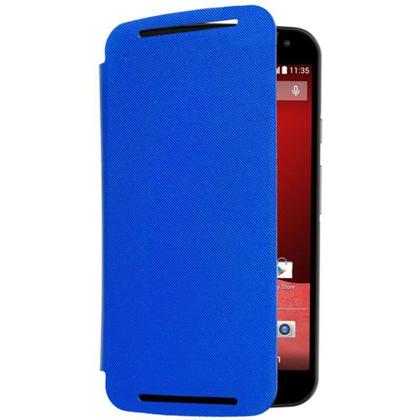 Imagem de Capa Flip Shell para Moto G 2ª Geração 89744N Azul MOTOROLA