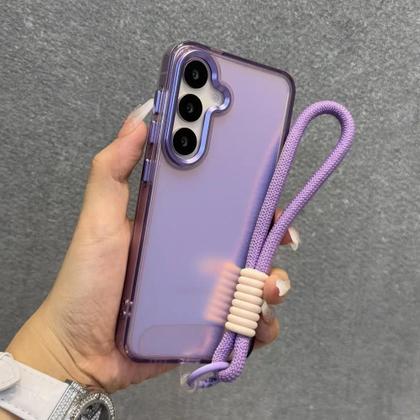 Imagem de Capa Fosca Com Alça De Pulso Para Samsung Galaxy S26 S25 Ultra S24 S23 FE S22 A55 A56 A16 A54 A35