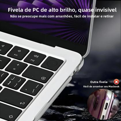Imagem de Capa Fosca Transparente Para Laptop Macbook Air 13.6 M4 15 M3 Mac Book pro 13 M1 M2 14 M4 16 2025