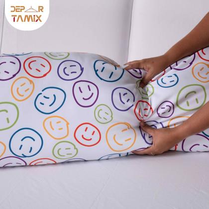 Imagem de Capa Fronha Travesseiro De Corpo Com Zíper 1,46x46 140 Fios