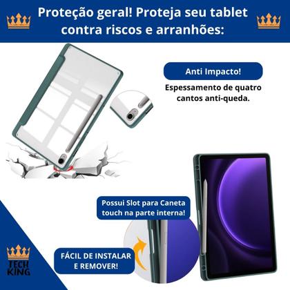 Imagem de Capa fundo acrilico 99% transparência para Tab S9 Ultra 14,6