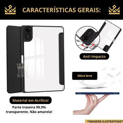 Imagem de Capa Fundo Acrílico c/ slot Para Redmi pad 2 - Lançamento