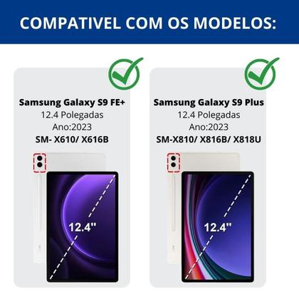 Imagem de Capa Fundo Acrílico - Não Amarela Para Galaxy Tab S9+ 12.4