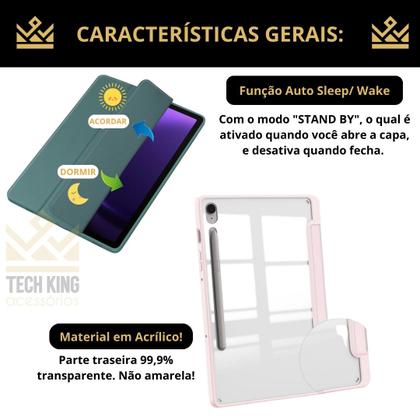 Imagem de Capa fundo acrilico para Galaxy Tab S10 FE 2025 X516