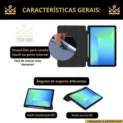 Imagem de Capa fundo acrilico para Galaxy Tab S10 FE 2025 X516