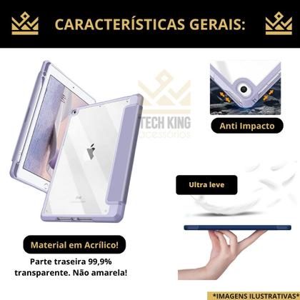 Imagem de Capa fundo acrilico para iPad 5ª Ger. 9,7” 2017 A1822