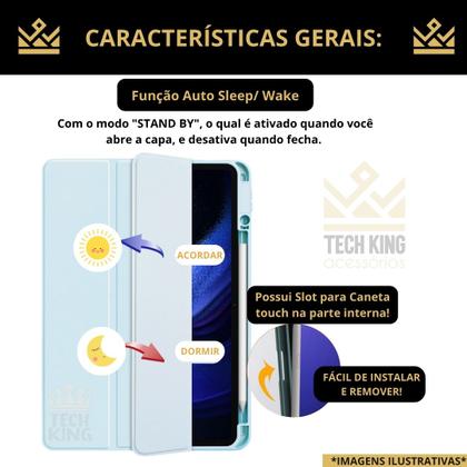 Imagem de Capa fundo acrilico para iPad 5ª Ger. 9,7” 2017 A1822