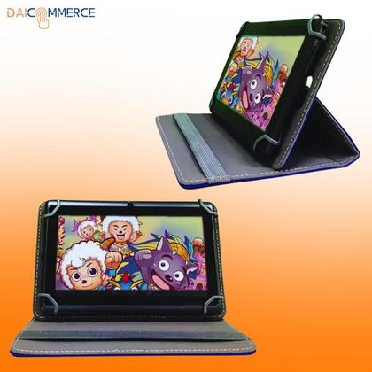 Imagem de Capa Giratória c/ Desenho p/ Tablet Amazon Fire 7 Polegadas