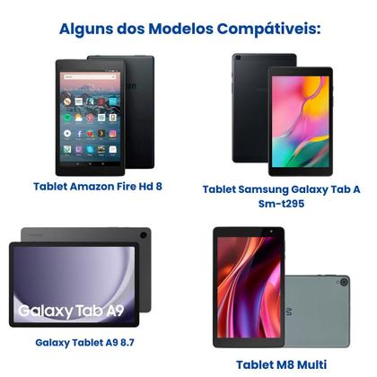 Imagem de Capa Giratória Estampada para Tablet Multilaser M8 Multi - Suporte 360