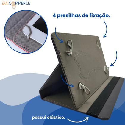 Imagem de Capa Giratória Estampada para Tablet Multilaser M8 Multi - Suporte 360