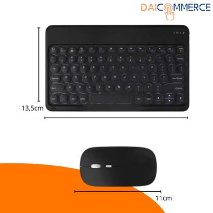 Imagem de Capa Giratória P/ Tablet Galaxy S7 Fe Tela 12.4 + Teclado Bluetooth