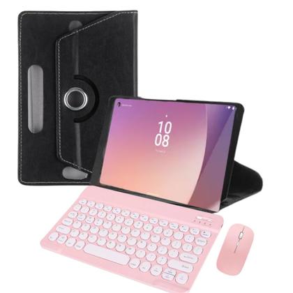 Imagem de Capa Giratória P/ Tablet Lenovo Tab M9 + Película + Teclado Com Mouse