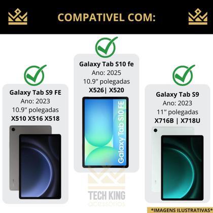Imagem de Capa Giratória para Galaxy Tab S10 FE 10,9" X526 X520 - 2025