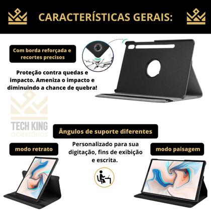 Imagem de Capa Giratória para Galaxy Tab S10 FE 10,9" X526 X520 - 2025
