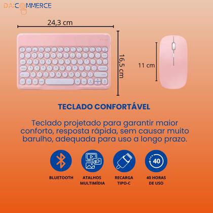 Imagem de Capa Giratória Para Galaxy Tab Tablet A9+ Plus X210 X216 Kit Completo + Case de transporte