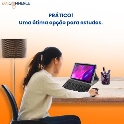 Imagem de Capa Giratória Para Tablet Lenovo Tab P11 Plus + Teclado + Mouse Bluetooth