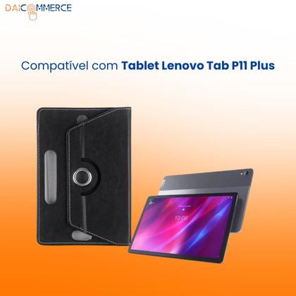 Imagem de Capa Giratória Para Tablet Lenovo Tab P11 Plus + Teclado + Mouse Bluetooth
