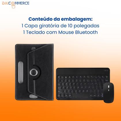 Imagem de Capa Giratória Para Tablet Lenovo Tab P11 Plus + Teclado + Mouse Bluetooth