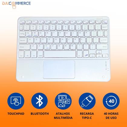 Imagem de Capa Giratória Para Tablet Lenovo Tab P11 Plus + Teclado + Mouse Bluetooth