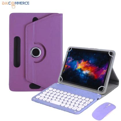 Imagem de Capa Giratória Para Tablet Positivo Vision Tab 10 + Teclado + Caneta + Fone