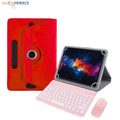 Imagem de Capa Giratória Para Tablet Positivo Vision Tab 10 + Teclado + Caneta + Fone