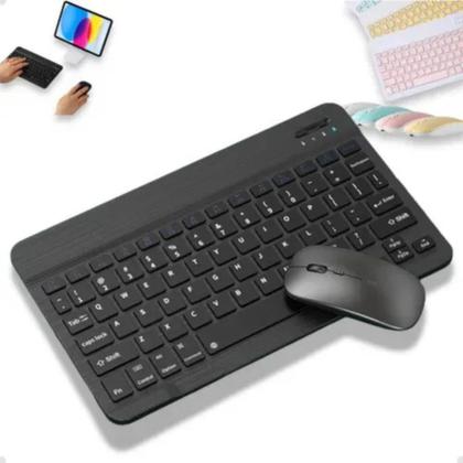 Imagem de Capa Giratoria Para tablet Redmi Pad 2 11' + Teclado Mouse + Caneta Dupla Preto