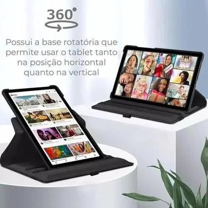 Imagem de Capa Giratória para Tablet Samsung Galaxy Tab A9 Plus Tela 11.0 Preto