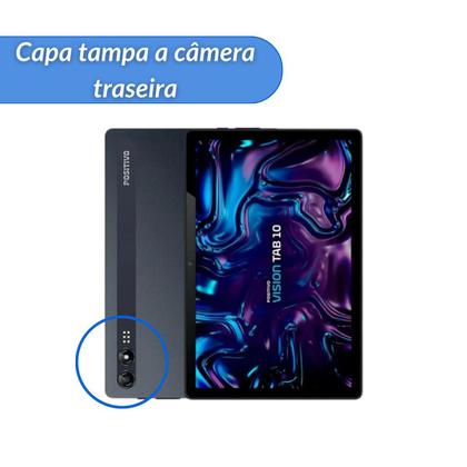 Imagem de Capa Giratória + Película para Tablet Vision Tab 10 Dupla Proteção
