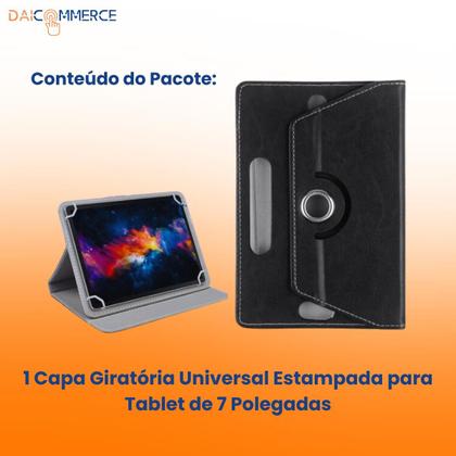 Imagem de Capa Giratória Personalizada Infantil Para Tablet de 7 Polegadas Universal M7