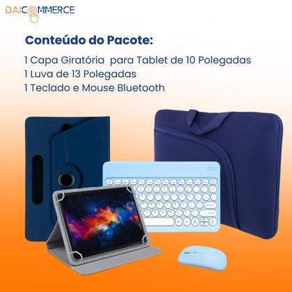 Imagem de Capa Giratória + Teclado c/ Touch pad p/ Tablet 10 polegadas Smart Life