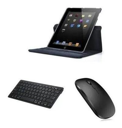Imagem de Capa Giratória + Teclado E Mouse Bluetooth P/ iPad 9ª Ger.