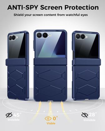 Imagem de Capa GooseBox para Samsung Galaxy Z Flip 7 com tela de privacidade