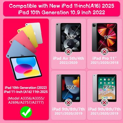 Imagem de Capa Grifobes para iPad de 11 polegadas (A16) 2025/10ª geração rosa choque