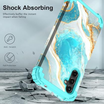 Imagem de Capa Hocase Heavy Duty à prova de choque para Samsung Galaxy A15 5G Teal