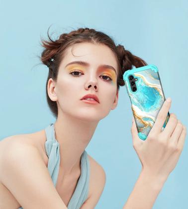 Imagem de Capa Hocase Heavy Duty à prova de choque para Samsung Galaxy A15 5G Teal