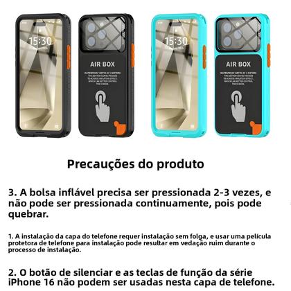 Imagem de Capa Impermeável com Tela de Toque para iPhone 12/13/14/15 - Design Moderno e Elegante