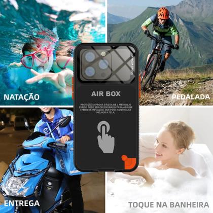 Imagem de Capa Impermeável com Tela de Toque para iPhone 12/13/14/15 - Design Moderno e Elegante