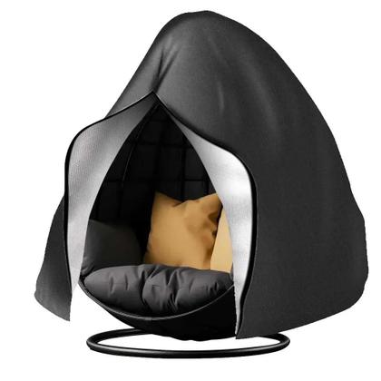 Imagem de Capa Impermeável E À Prova De Vento Para Cadeira Suspensa Com Zíper E Cordão Ajustável Para Balanço