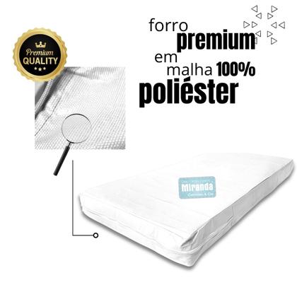 Imagem de Capa Impermeável Para Colchão Queen Tipo Hospitalar Com Zíper - Branca