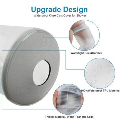 Imagem de Capa impermeável para joelho Divvsck para chuveiro tamanho L