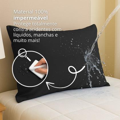 Imagem de Capa Impermeável Para Travesseiro Hospitalar (50 x 70 cm) Com Zíper Diversas Cores