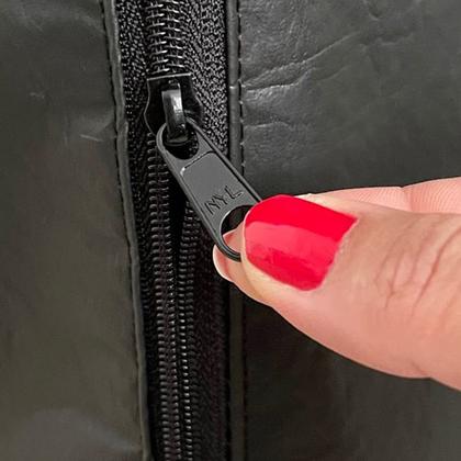 Imagem de Capa Impermeavel Protetora Maquina De Lavar Brastemp 12kg Bwk Zíper Transparente Preta