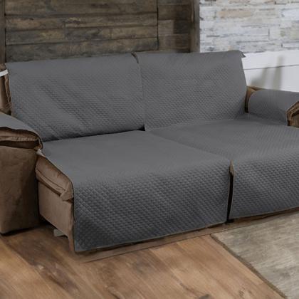 Imagem de Capa Impermeável Protetora Para Sofá-cama Retrátil e Reclinável 1,80 Metros 2 Lugares de 90cm Cada
