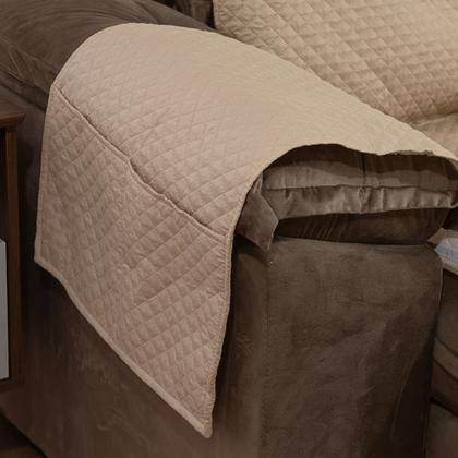 Imagem de Capa Impermeável Protetora Para Sofá-cama Retrátil e Reclinável 1,80 Metros 2 Lugares de 90cm Cada
