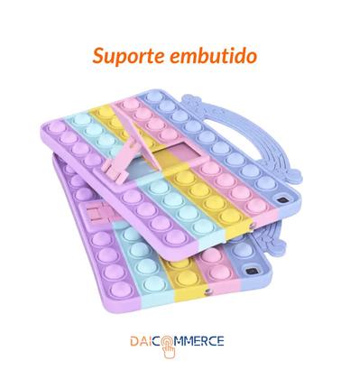 Imagem de Capa infantil p/ Tablet Samsung A7 Lite + Película + Caneta