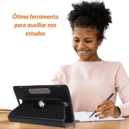 Imagem de Capa Infantil Unicórnio Giratória para Tablet A7 lite T220 + Película