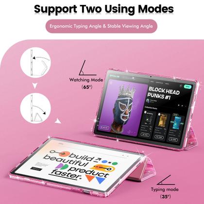 Imagem de Capa INFILAND Galaxy Tab A9 Plus 5G para Samsung 11" 2023 rosa