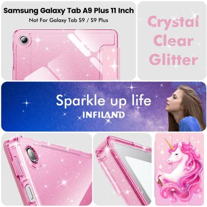 Imagem de Capa INFILAND Galaxy Tab A9 Plus 5G para Samsung 11" 2023 rosa