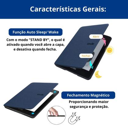 Imagem de Capa interior camurça para Kindle 11ª Geração com alça