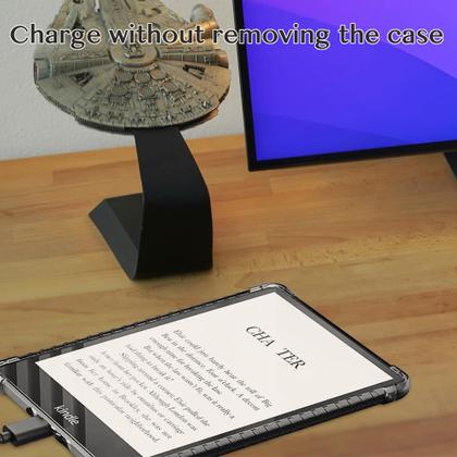 Imagem de Capa J.M.SHOW Clear para Kindle de 6 polegadas com vidro temperado 2022